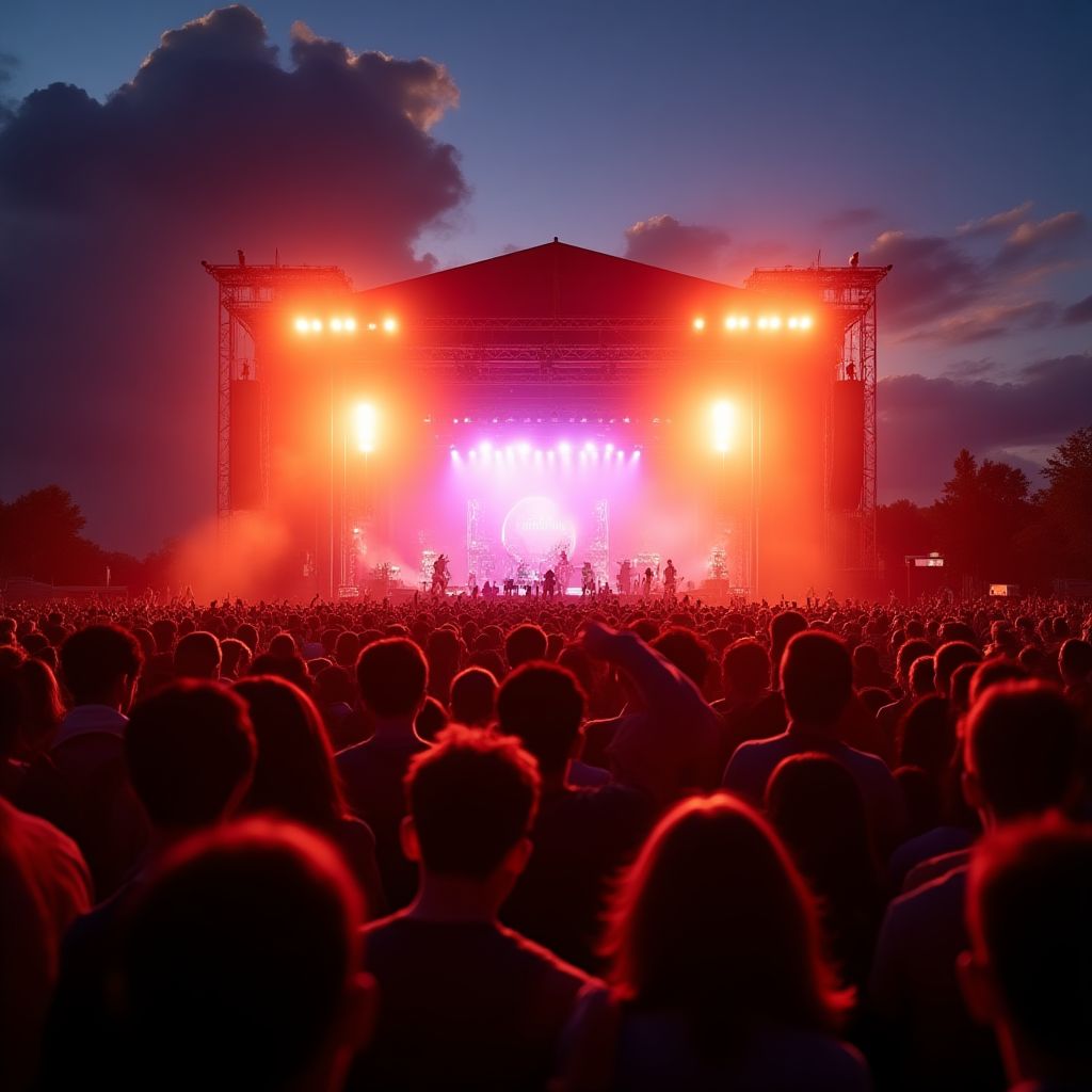 Crowd at an Australian music festival
